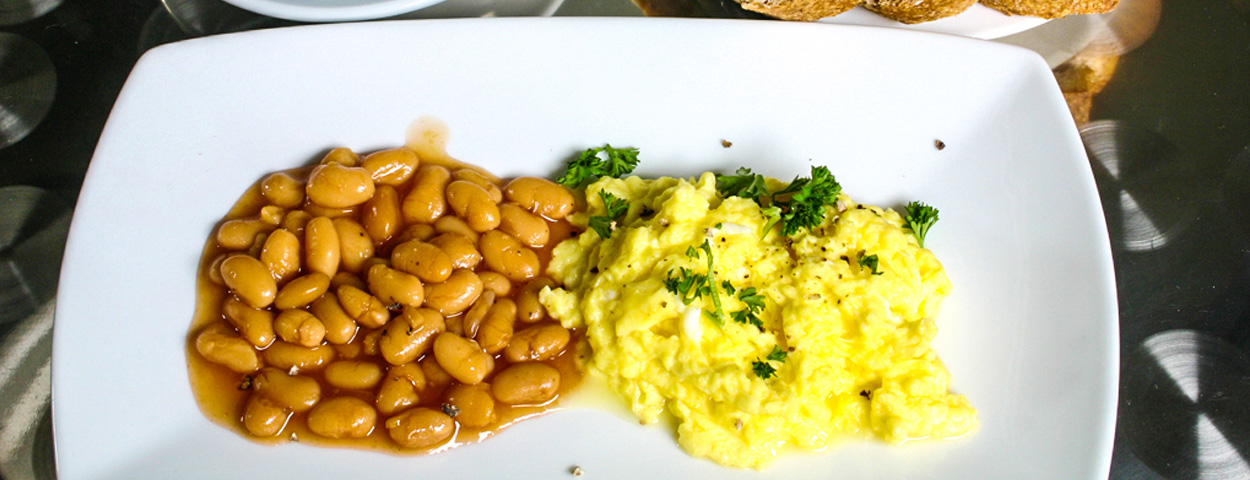 Baked Beans with Scrambled Egg